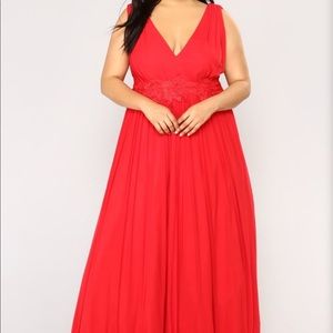 Red Maxi gown